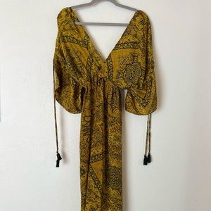 Beautiful Boho Silk Maxi Dress